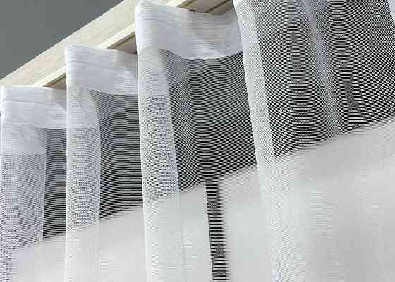 Короткая тюль, высота 1,6м, жаккард 