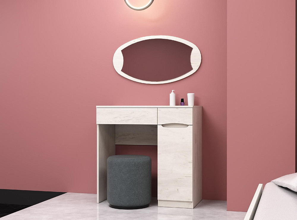 Трюмо Дельта, Дуб Крафт Білий, 850/450/850 Львов - изображение 1