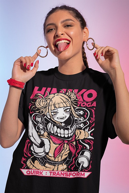 Футболка аниме Моя геройская академия оверсайз (S/M/L) Черний AnimeJ0363 Днепр - изображение 1