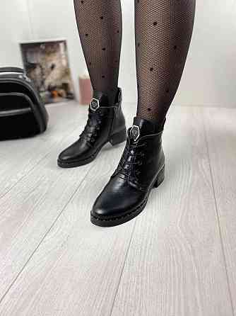 Черевики жіночі M.KRAFT чорні натуральна шкіра висота каблука 4см розмір 39 (2514) Коломыя