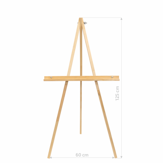 Мольберт - тренога сосна 60×75×125см мак высота полотна 120см В УПАКОВЦЕ ROSA Studio Киев