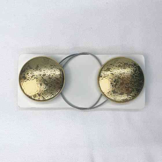 Магниты для штор и гардин Круг набор 2 шт Золотистый (81-141) Киев