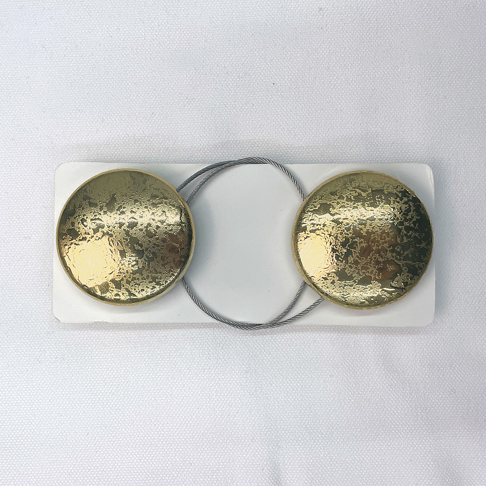 Магниты для штор и гардин Круг набор 2 шт Золотистый (81-141) Киев - изображение 5