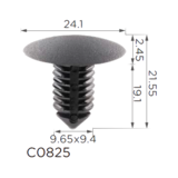 Кліпса кріплення обшивки кузова ClipsS C0825 — GM, Chevrolet, Chrysler, Cadillac, Pontiac, Buick, Dodge, Jeep, 10 шт Ковель