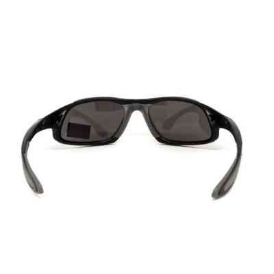 Солнцезащитные очки Global Vision Code-8 Серые в чёрной матовой оправе (1КОД8-20) Винница