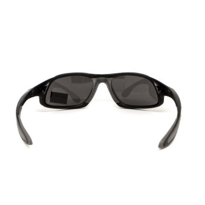 Солнцезащитные очки Global Vision Code-8 Серые в чёрной матовой оправе (1КОД8-20) Винница - изображение 4