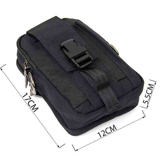 Сумка на пояс нейлон Vintage 20645 Черная Киев