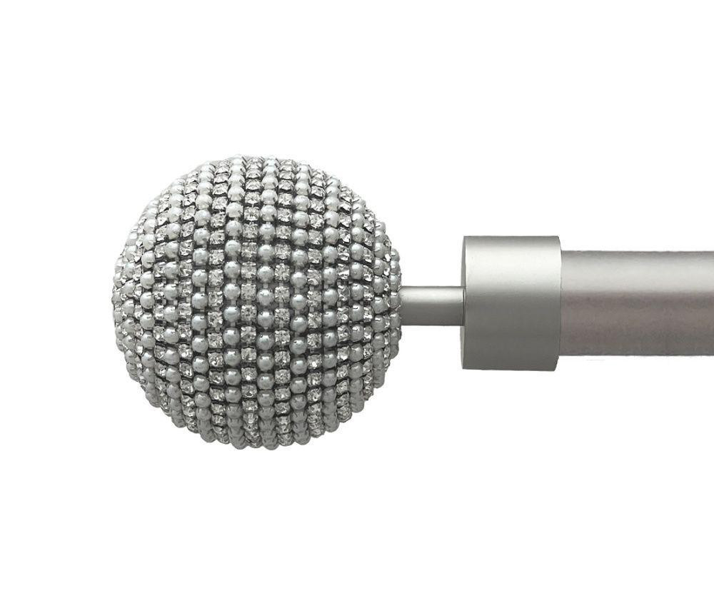 Карниз Orvit Карера металевий однорядний техно гладка труба кільце металеве Сатин 25 мм 200 см (00-00026254) Львов - изображение 2