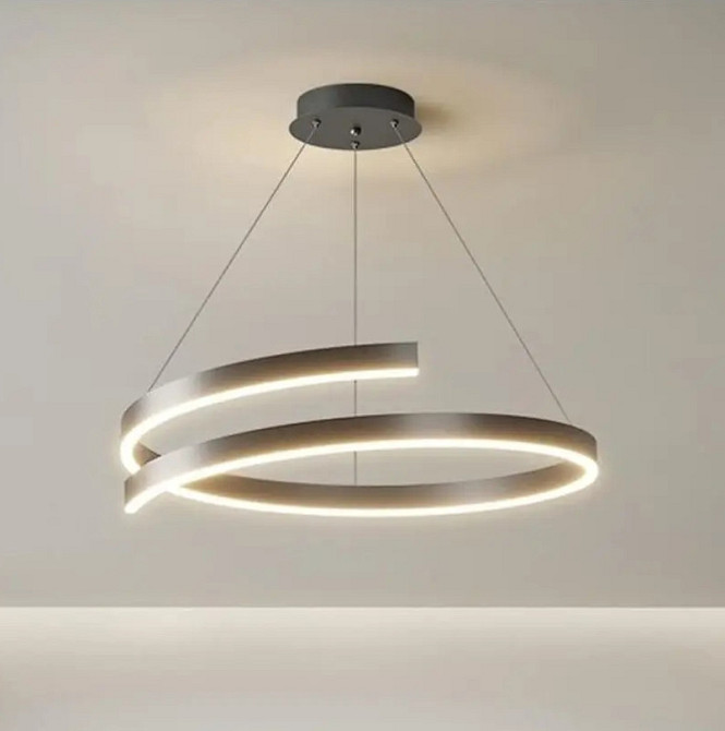 Светодиодная люстра Гамма PJ906 (60см) Черная Киев - изображение 1