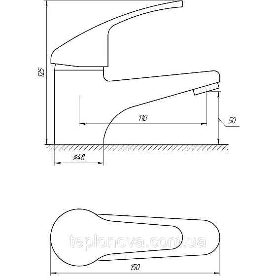 Смеситель для умывальника Globus Lux Solly GLSO-0101-WH Черновцы