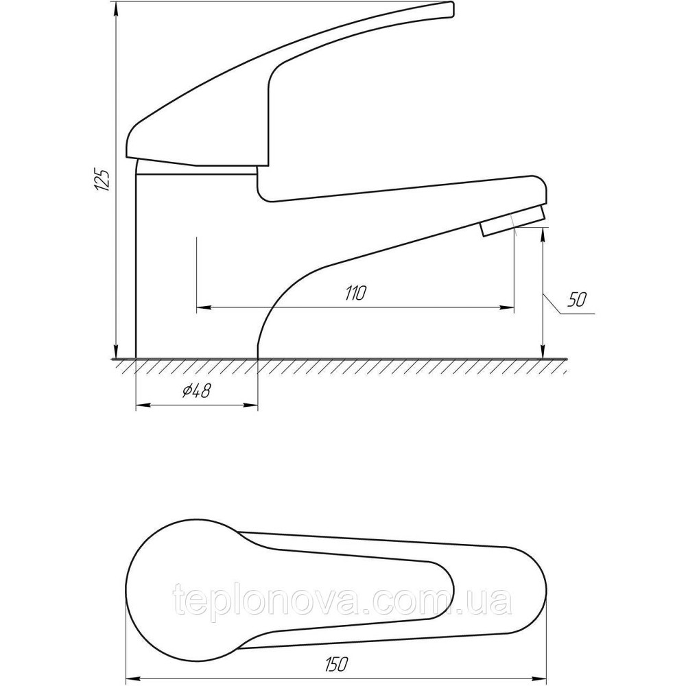 Смеситель для умывальника Globus Lux Solly GLSO-0101-WH Черновцы - изображение 2