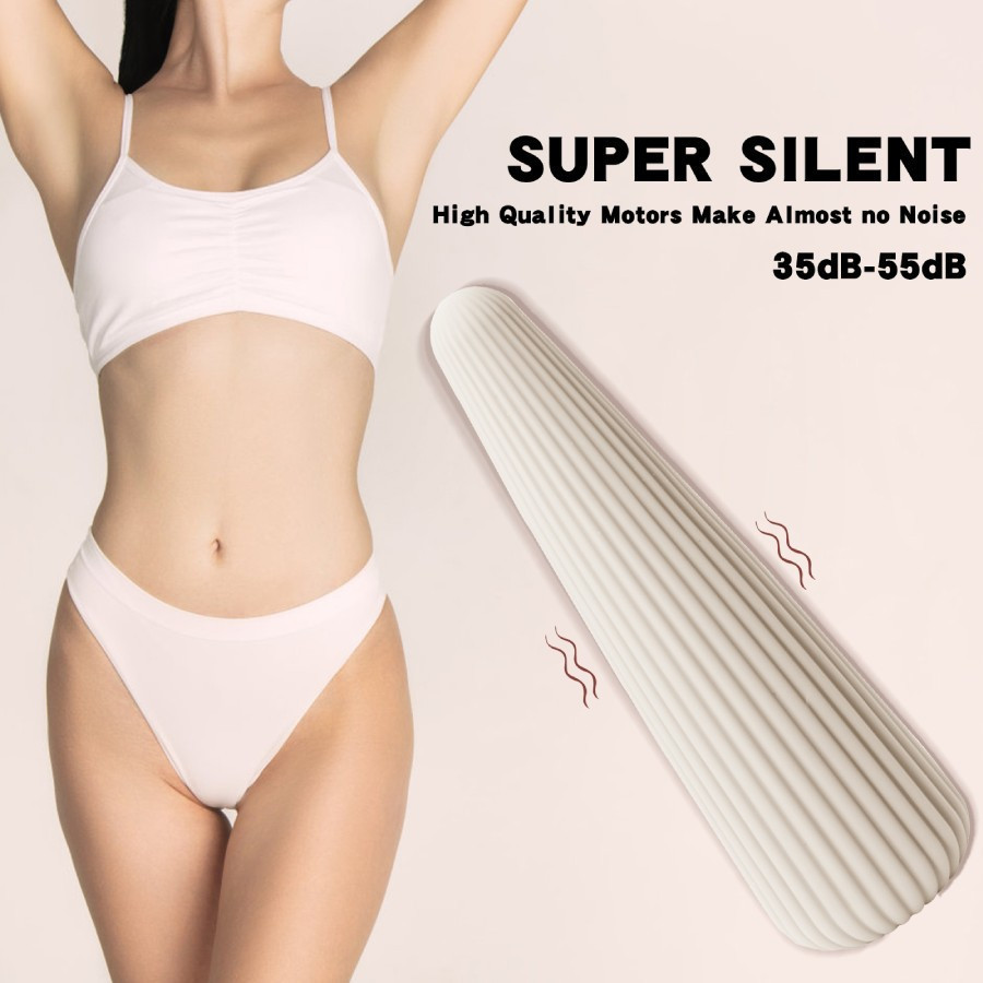 Вібратор-конус рельєфний Sweet Em, 10 режимів, бежевий, 12.8 х 3.8 см Sex Aura Київ - фото 7