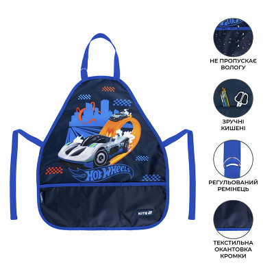 Фартук для творчества Kite Education 161 Hot Wheels з нарукавниками (HW25-161) Винница - изображение 2