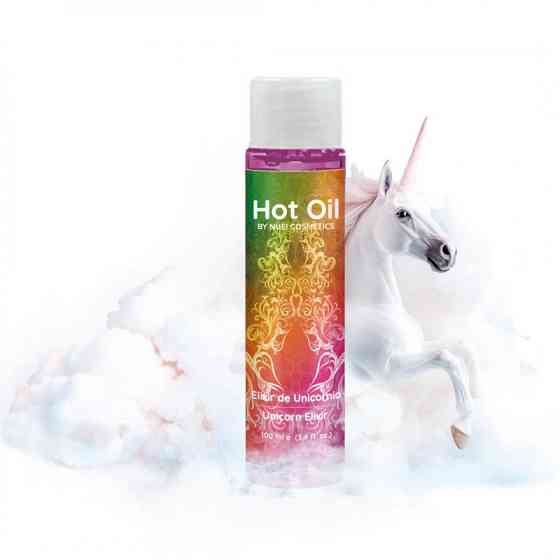 Разогревающая съедобная массажная масло HOT OIL Unicorn Elixir, 100 мл Nuei (Испания) Sex Aura Киев