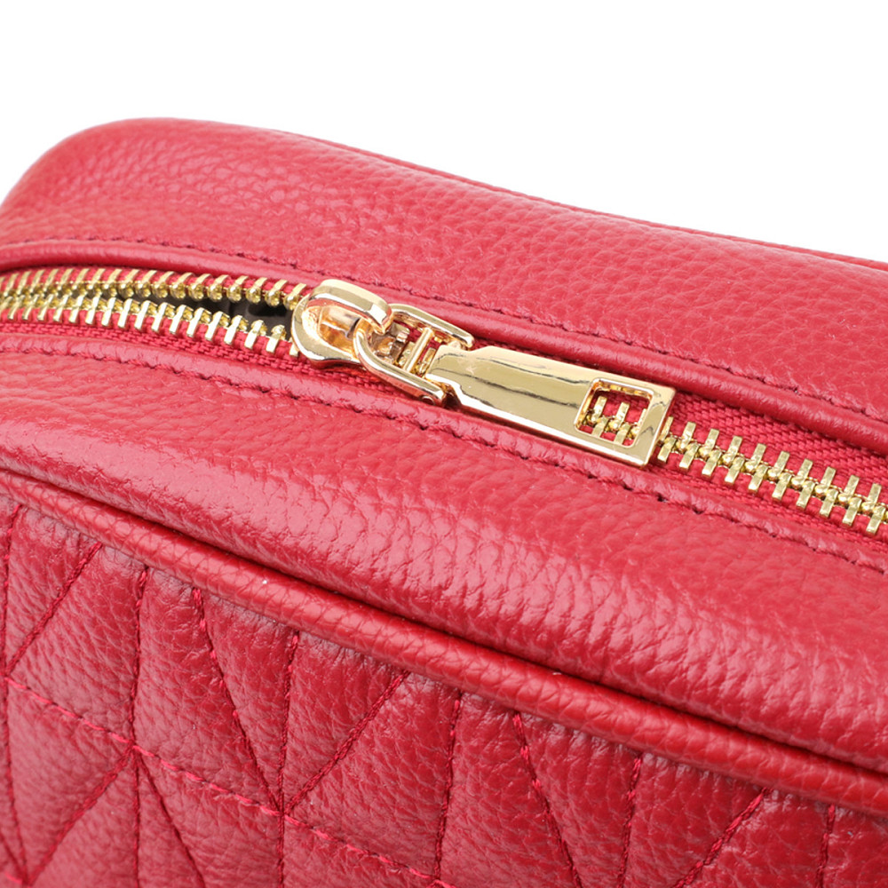 Яскрава жіноча сумка на кожен день із натуральної шкіри Vintage 22903 Червоний Київ - фото 6