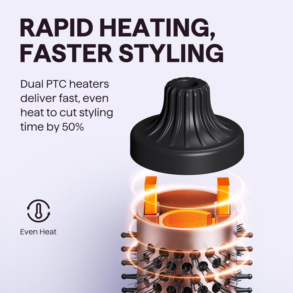 Термощетка Wavytalk Blowout Boost 38 мм, 68 Вт, ионизация, керамика, 5 температур 150–215°C Киев - изображение 7