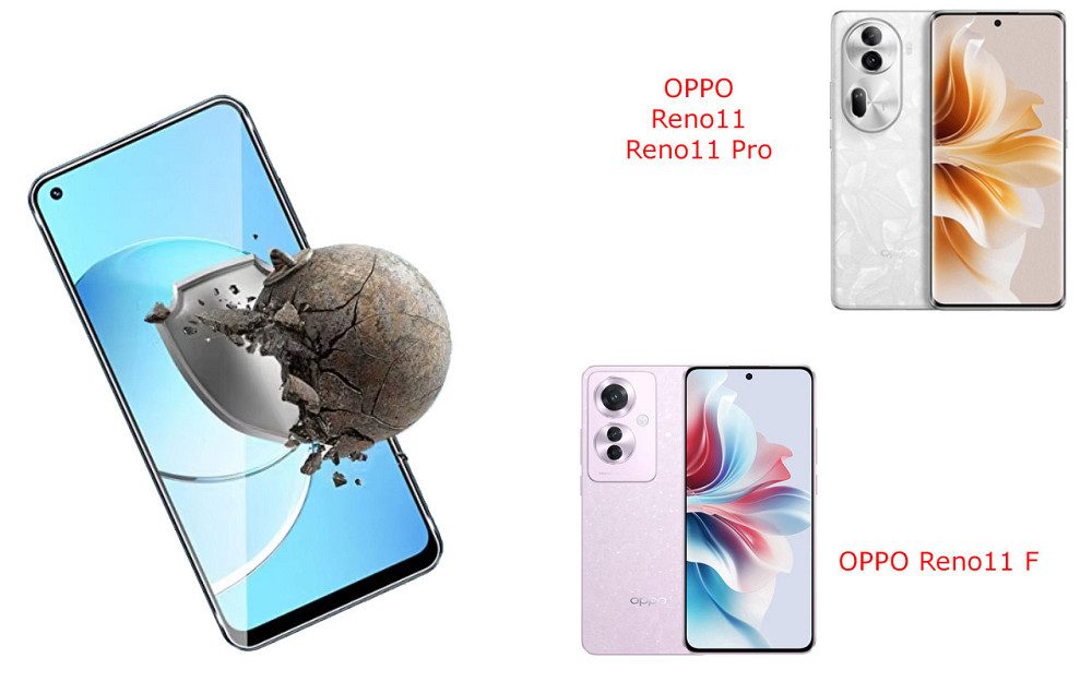 Захисне скло DefenzoGlass для OPPO Reno11, Reno11 F, Reno11 Pro – подвійна міцність Київ - фото 2
