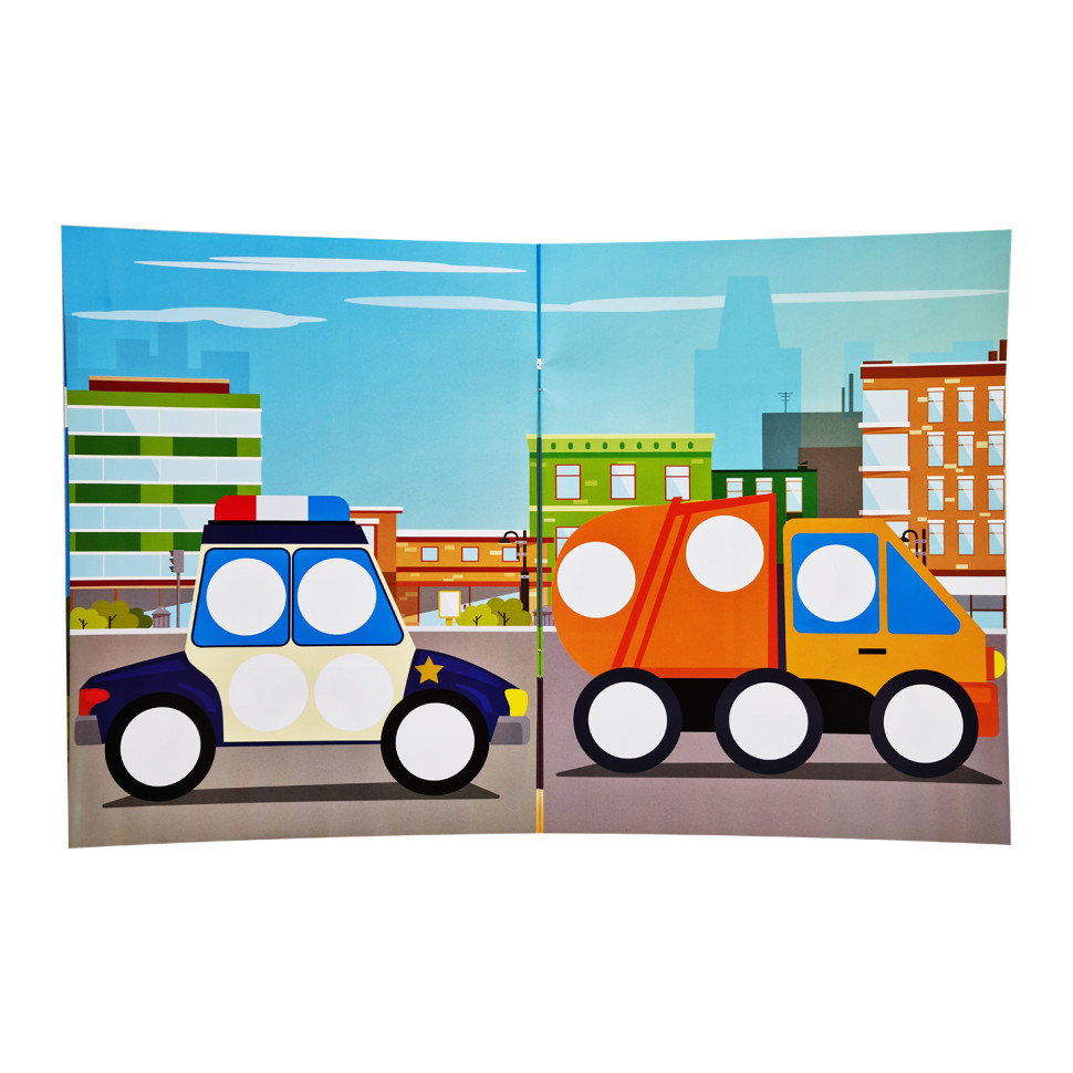 Развивающая книжка с наклейками 