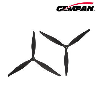 Пропелер для дрона Gemfan F1510 Folding 3 Blade Glass Fiber Nylon - Black 1CW + 1CCW (PMGNF1510-3A2) Вінниця - фото 1