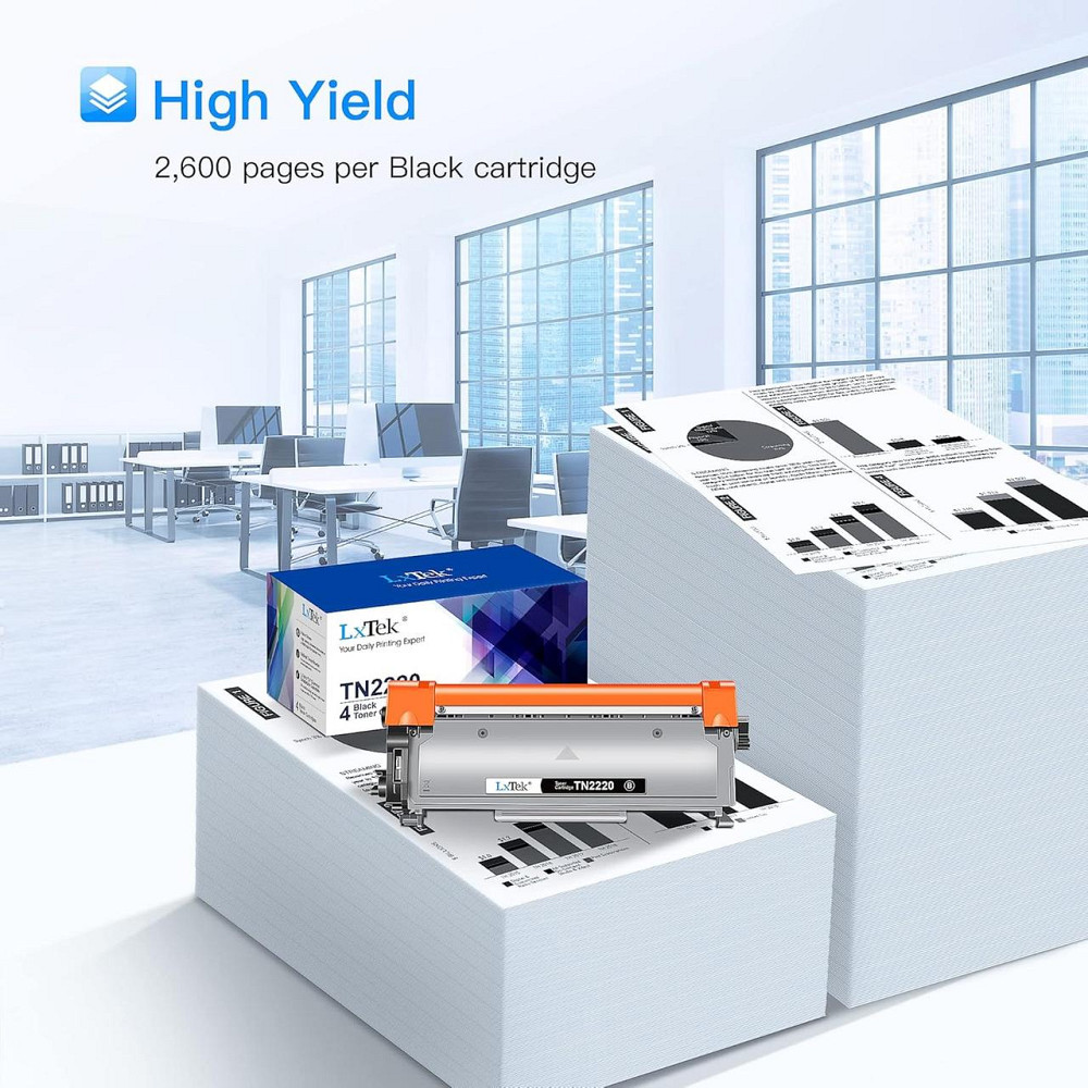 Комплект тонер-картриджів LxTek для Brother TN2220 TN-2220 TN2010 TN-2010 для Brother HL-2130 HL-2240 MFC-7360N HL-2240D HL-2250DN Дніпро - фото 7
