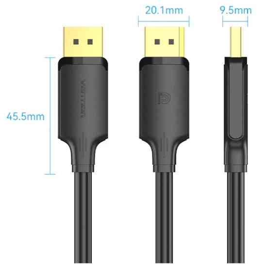Кабель DisplayPort M - M 5.0м, V1.2, 4K 60 Гц 3D Dolby 7.1 Vention Винница