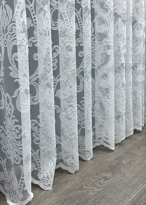 Тюль жакард колір білий 1983т Київ - фото 6