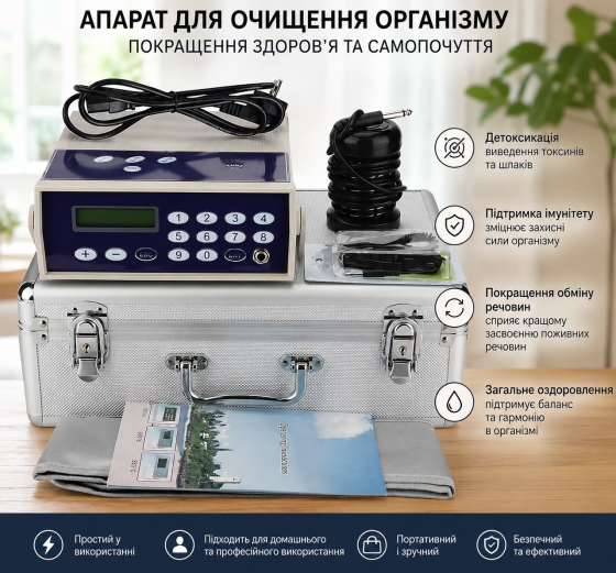 Апарат для іонного детоксикації організму Detox System SPA — Іонна ванна для виведення токсинів, очищення та оздоровлення Київ