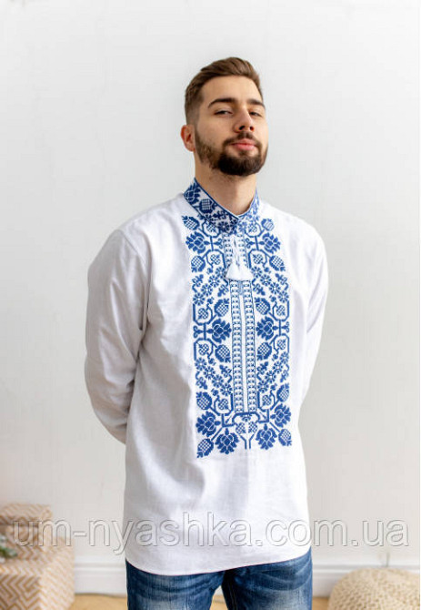 Мужская льняная вышиванка Всеволод Кривой Рог - изображение 3