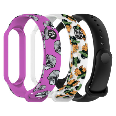 Ремінець до фітнес браслета Armorstandart комплект 3шт Xiaomi Mi Band 7/6/5 TW2 (ARM87045) Вінниця - фото 1