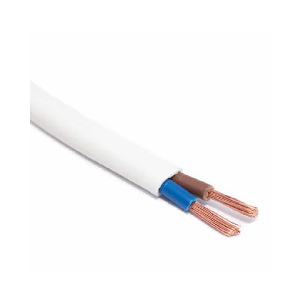 Кабель силовий в метрах ШВВПнгд 2х0,75 білий (1 метр) Київ - фото 1