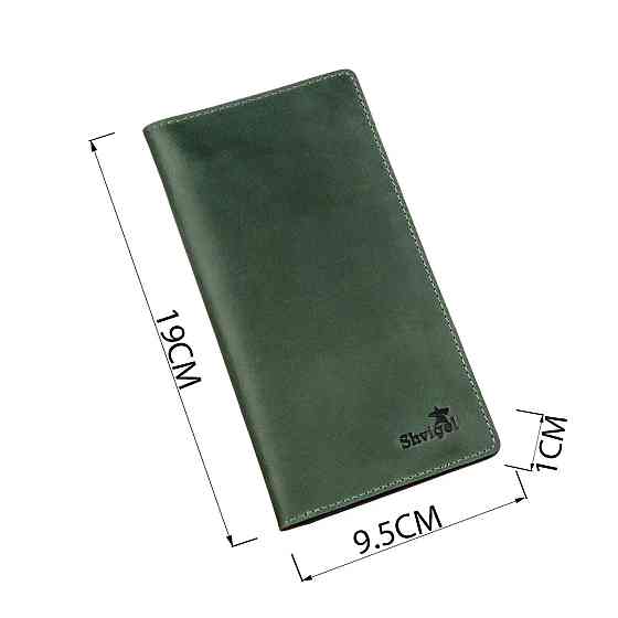 Бумажник унисекс вертикальный Crazy horse SHVIGEL 16197 Зеленый Киев