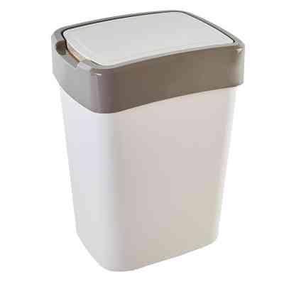 Контейнер для сміття Алеана Євро Біла троянда / какао 18 л (алн 122067/біла роза/какао) Вінниця