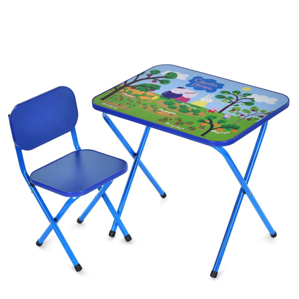 Детский столик складной со стульчиком M 5963-4 синий Винница - изображение 1