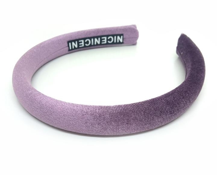 Обруч для волосся велюровий фіолетовий Київ - фото 1