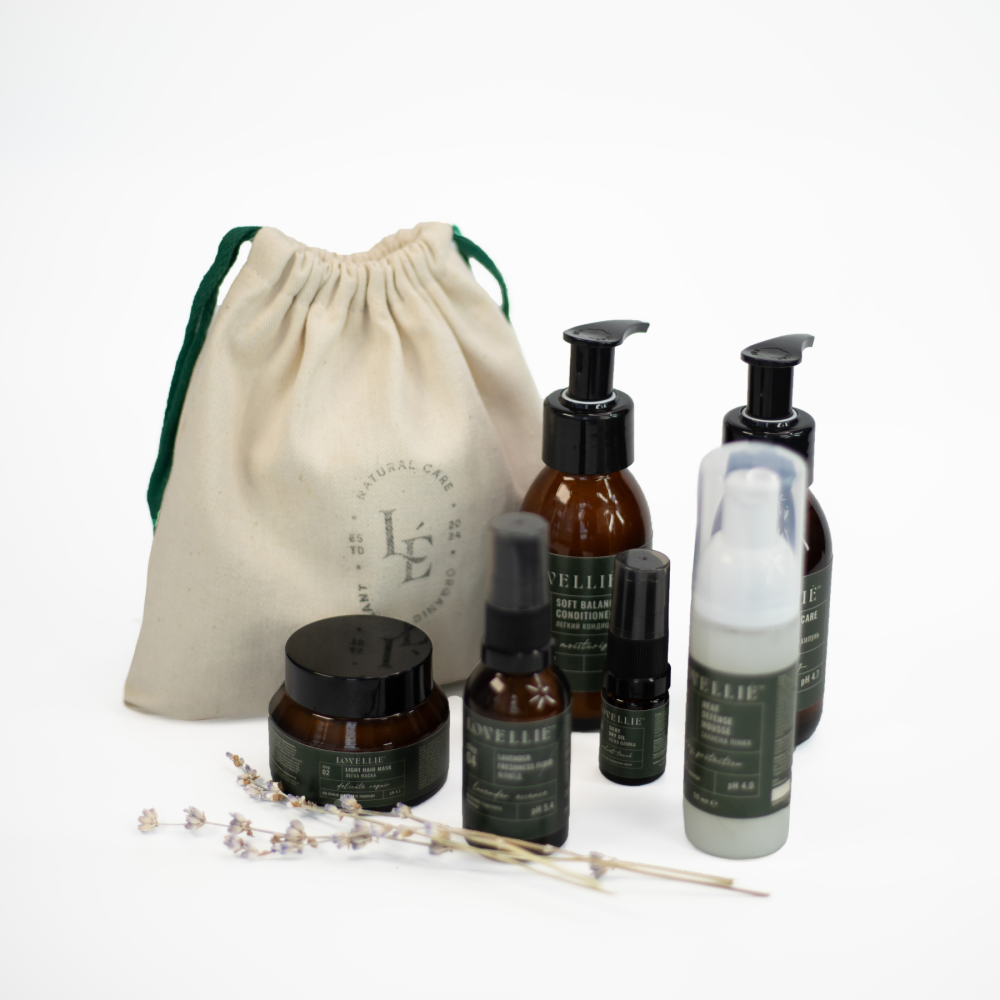 Дорожній набір по догляду за волоссям з легкою маскою LOVELLIE Київ - фото 1