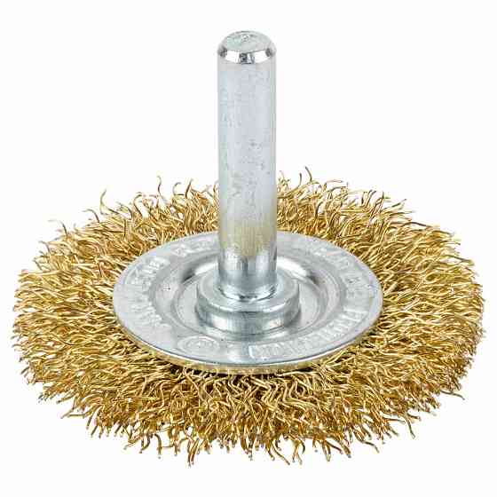 Grad Щетка проволочная дискообразная Ø50мм хвостовик Ø6мм (латунированная) GRAD (9032055) Коломия
