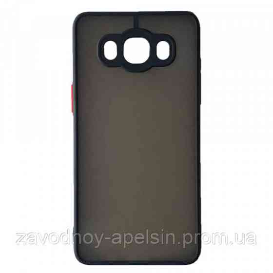 Samsung J5 2016 J510 Матовый чехол TPU+PC (черный) Одесса
