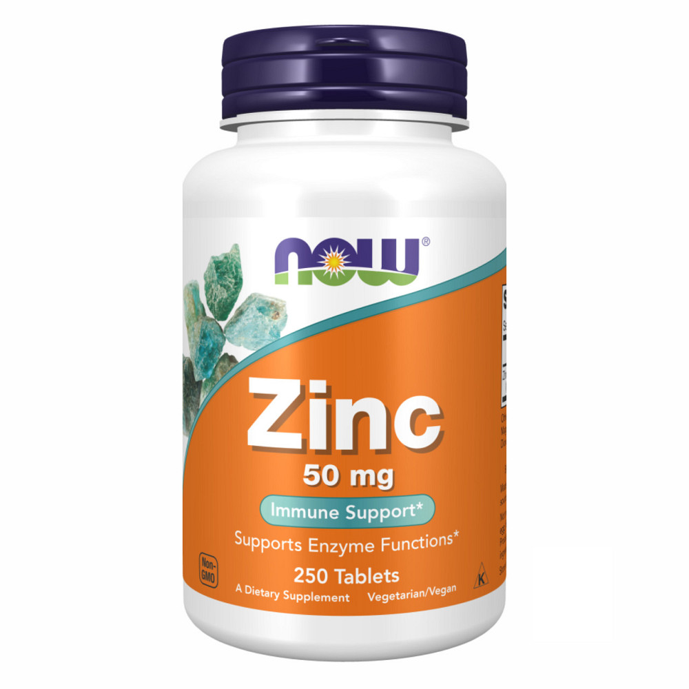 Цинк NOW Zinc Gluconate 50 mg - 250 tabs Киев - изображение 1