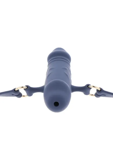 Кляп в виде пениса Taboom Silicone Supreme, синий Sex Aura Киев - изображение 8
