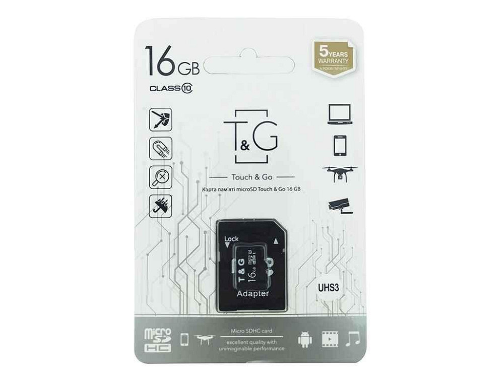 Карта памяті 64Gb Micro SD (10) (adapter) UHS-І ТМ TG Київ - фото 1
