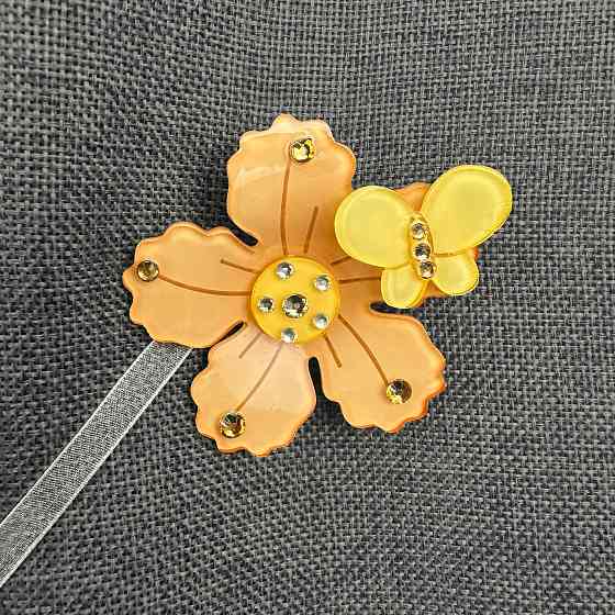 Магніти для штор і гардин Весна набір 2 шт Помаранчевий з жовтим (81-315) Київ