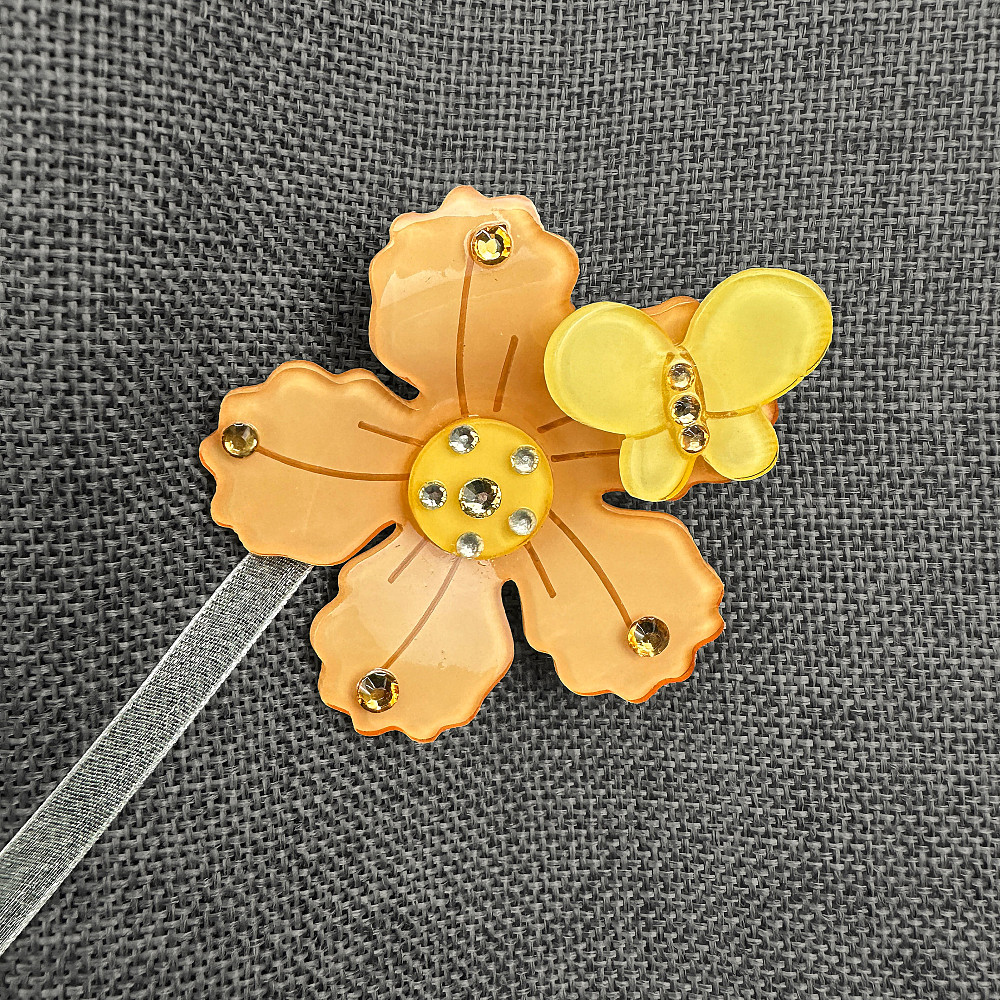 Магниты для штор и гардин Весна набор 2 шт Оранжевый с желтым (81-315) Киев - изображение 3