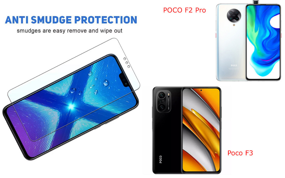 Защитное стекло NeoGlass для POCO F2 Pro, Poco F3 – ультрапрозрачное и устойчивое Киев - изображение 3