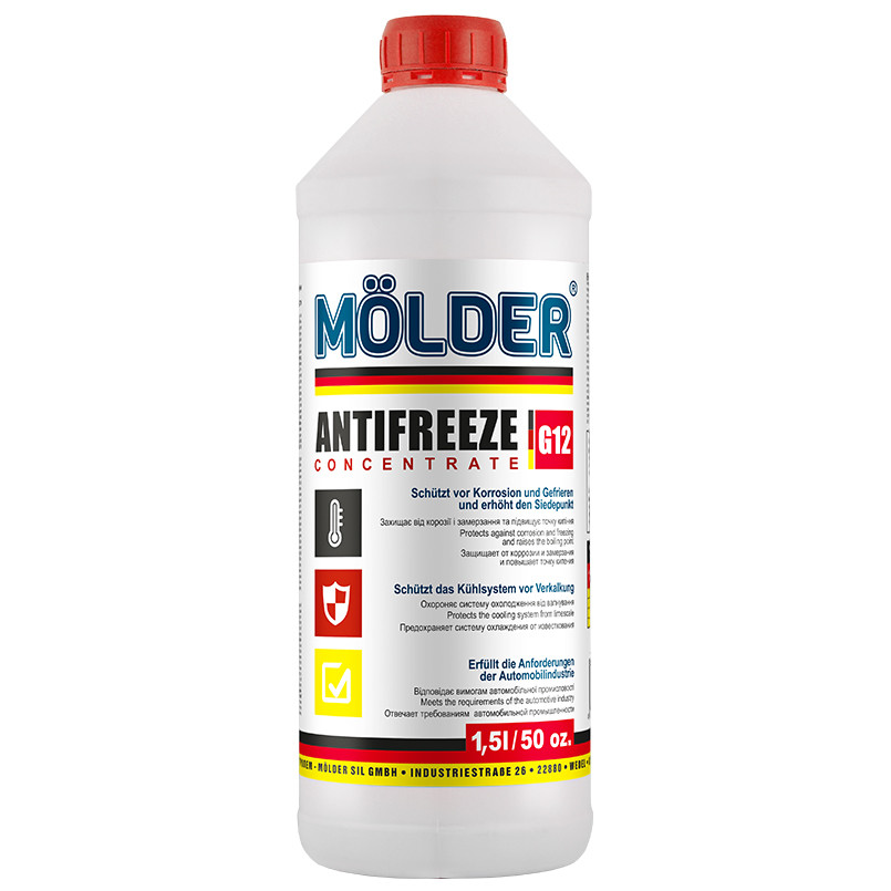 Антифриз Molder G12 красный концентрат 1,5л Львов - изображение 1