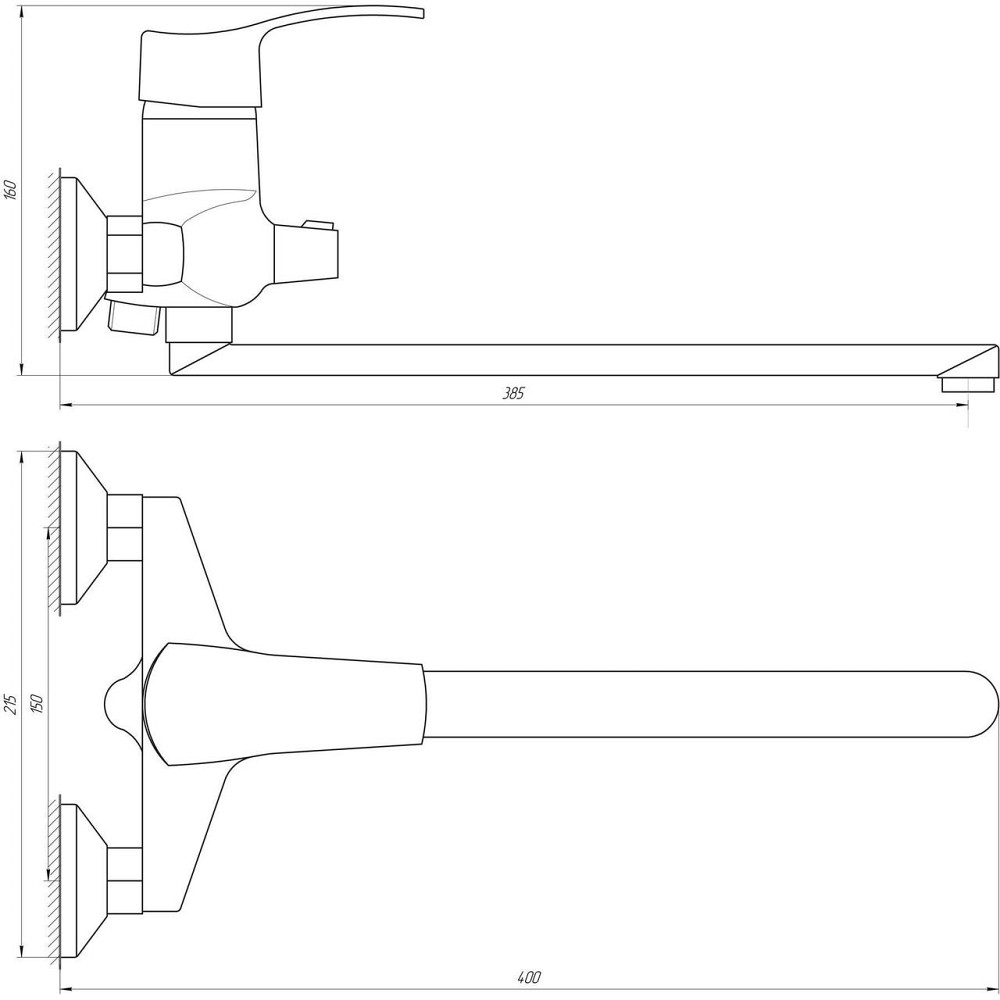 Змішувач для ванни DOMINO DQ-208 (000010467) Київ - фото 5