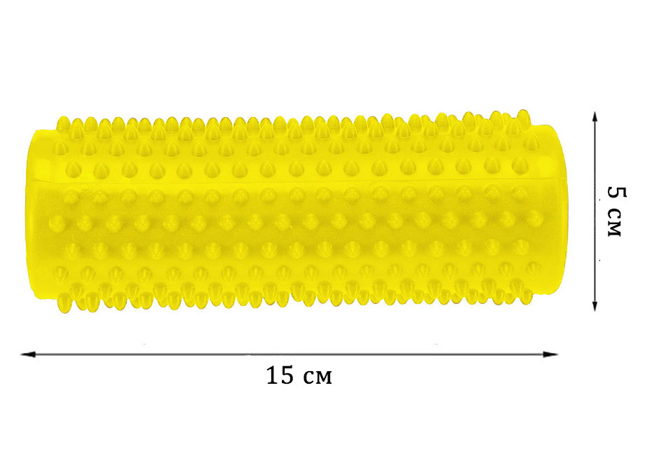 EasyFit Масажний циліндр EasyFit Spindle з шипами жовтий Коломыя - изображение 3