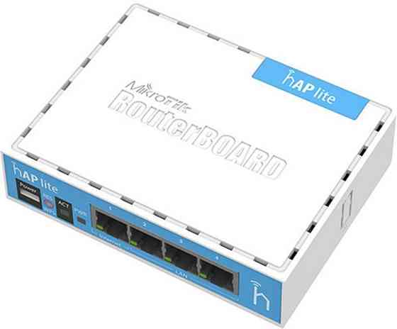Бездротовий маршрутизатор Mikrotik hAP lite (RB941-2ND) зовнішній адаптер живлення Харків