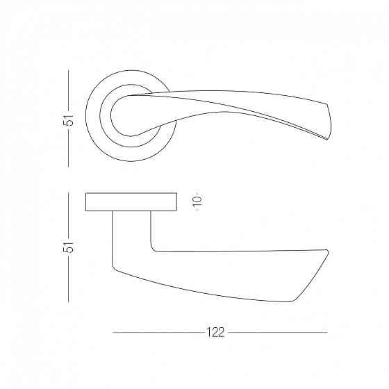 РУЧКА ДЛЯ ДВЕРЕЙ НА РАЗЕТЦЕ KORONA Киев