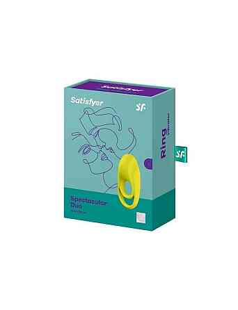 Подвійне ерекційне кільце з вібрацією Satisfyer Spectacular Duo Sex Aura Київ