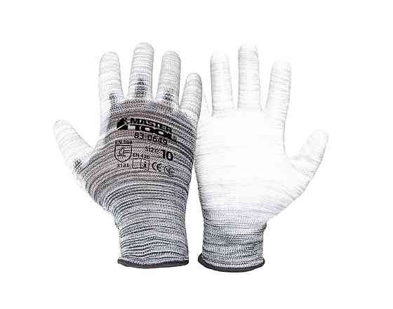 MASTERTOOL Рукавички безшовні трикотажні MASTERTOOL з поліуретановим покриттям долоні 10" 25-26 Коломия